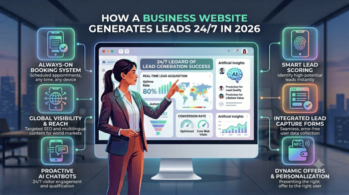 How a Business Website Generates Leads 24/7 in 2026