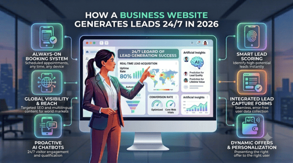 How a Business Website Generates Leads 247 in 2026