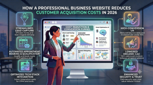 How a Professional Business Website Reduces Customer Acquisition Costs in 2026